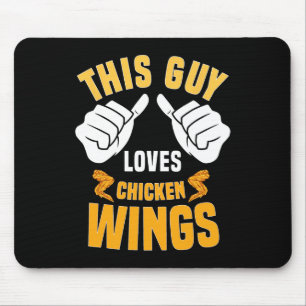 Tapis De Souris Amoureux Des Ailes De Poulet Dit Hot Wing