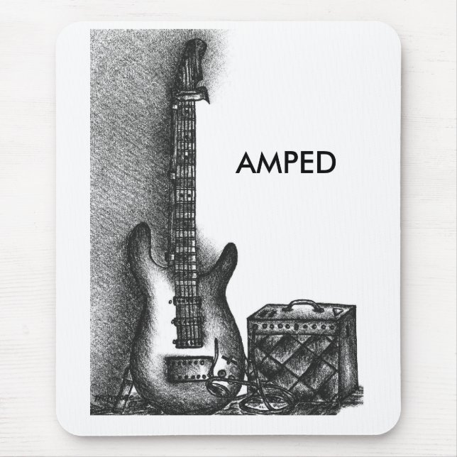 Tapis De Souris Amped, AMPED (Devant)