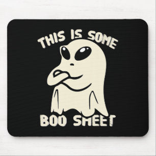 Tapis De Souris Amusant Alien Bull Ghost Halloween C'Est Un Petit 