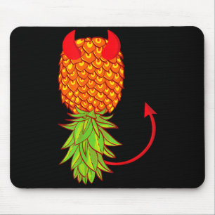 Tapis De Souris Amusant ananas à l'envers amateur de fruits échang