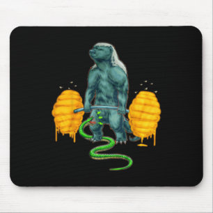 Tapis De Souris Amusant Badger de Miel Deadlifting Bodyb