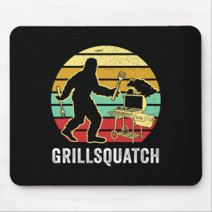 Tapis De Souris Amusant Grill Bigfoot Sasquatch Pitmaster Grill L