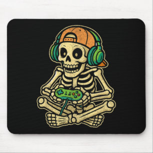 Tapis De Souris Amusant Joueur Squelette Joueur Ado Jeu vidéo