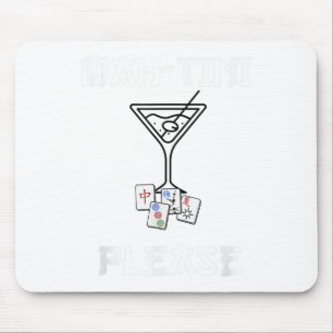Tapis De Souris Amusant Mahjong Mah-tini Queue de Marée Mahjong