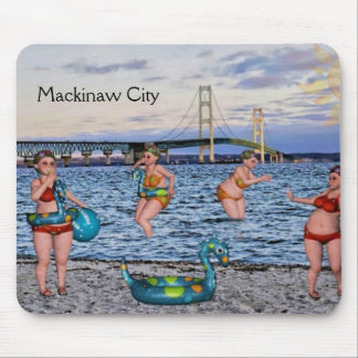 Tapis De Souris Amusant Pont Mackinaw City Mousepad