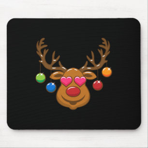 Tapis De Souris Amusant Reindeer tenue de Noël Famille Enfants Gar