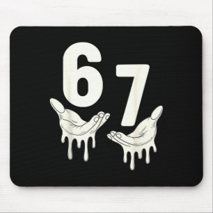 Tapis De Souris Amusant Six Sept 6 7 Drôle 67 Argot Gen Alpha 6-7