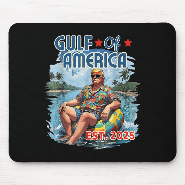 Tapis De Souris Amusant Trump Chemise Golfe Des Etats-Unis Est 202 (Devant)