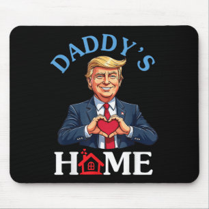 Tapis De Souris Amusant Trump Style Coeur Mains du père de famille
