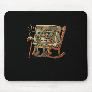 Tapis De Souris Amusant Vieux Gamer Jeu Retro 80s 90s Jeu Vidéo Ol