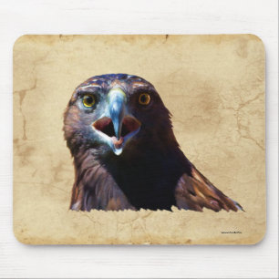 Tapis De Souris Amusants Bald Eagle Mauvaise Attitude Faune