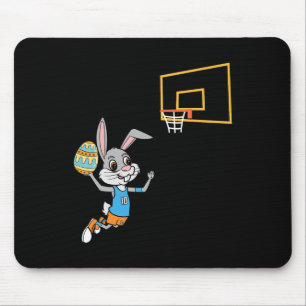 Tapis De Souris Amusants Oeuf de Pâques Bunny Dunk jeu de basket-b