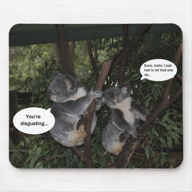 Tapis De Souris Amusement de koala (Devant)