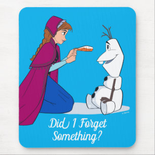 Tapis De Souris Ana Donnant Olaf Carrot Nose