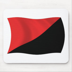 Tapis De Souris Anarcho-Syndicalisme Drapeau Mousepad