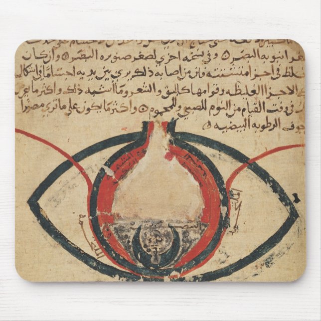 Tapis De Souris Anatomie de l'oeil, d'un livre sur des maladies (Devant)