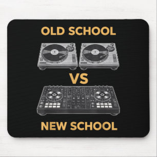 Tapis De Souris ancienne école vs nouvelle école platine de dj vs