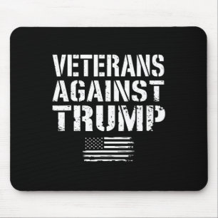 Tapis De Souris Anciens Combattants Contre Trump Anti-Racisme Usa