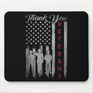 Tapis De Souris Anciens Combattants Merci Fière patriotique