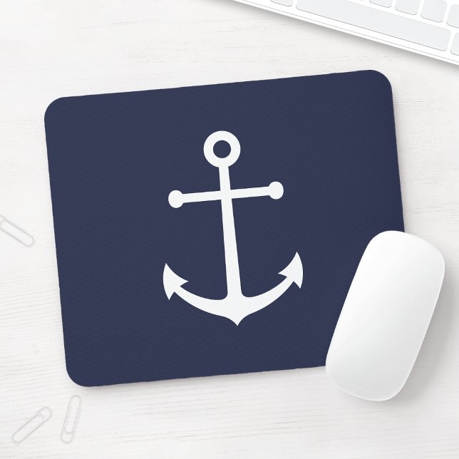 Tapis De Souris Ancre bleue marine (Créateur téléchargé)