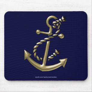 Tapis De Souris Ancre du navire Nautique Marine-Thème Cadeau