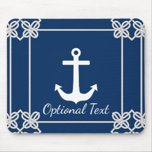 Tapis De Souris Ancre en corde Frame Nautique