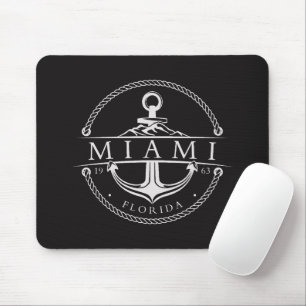 Tapis De Souris Ancre nautique Miami Floride 1963