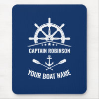 Ancre nautique Oars Helm Capitaine et nom de batea