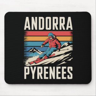 Tapis De Souris Andorre Pyrénées Station de ski