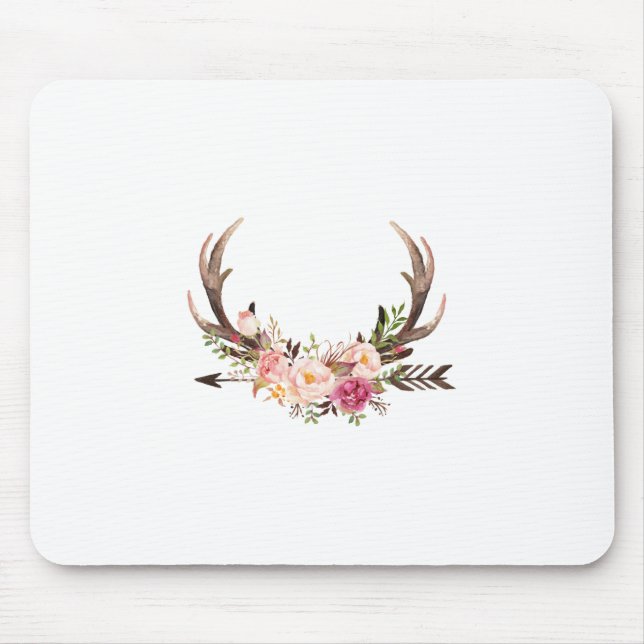 Tapis De Souris Andouillers floraux (Devant)