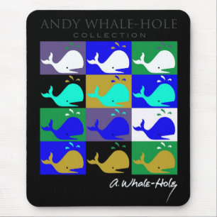 tapis de souris Andy Whale-Hole™_12 panneaux coule