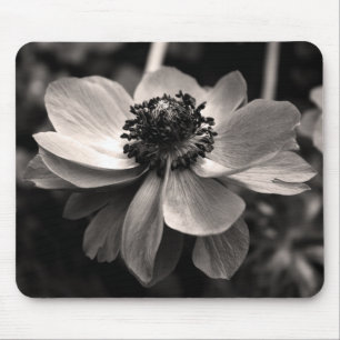 Tapis De Souris Anemone Sepia floral Photographie de la souris pav