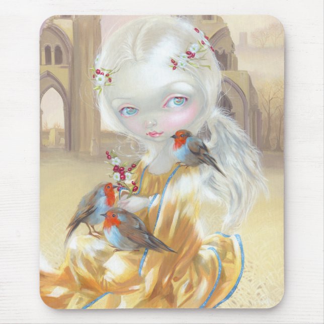 Tapis De Souris "Ange à l'abbaye" Mousepad de Glastonbury (Devant)