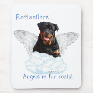 Tapis De Souris Ange de rottweiler