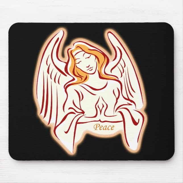Tapis De Souris Ange D'Or De La Paix Pad Souris (Devant)