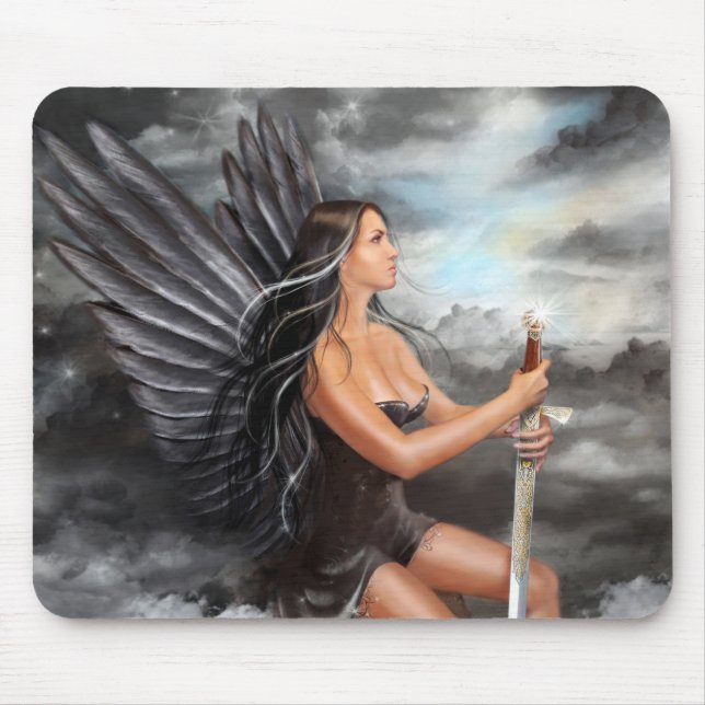 Tapis de souris "ange noir " (Devant)