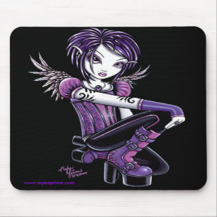 Tapis De Souris Ange pourpre Mousepad de tatouage de Monica