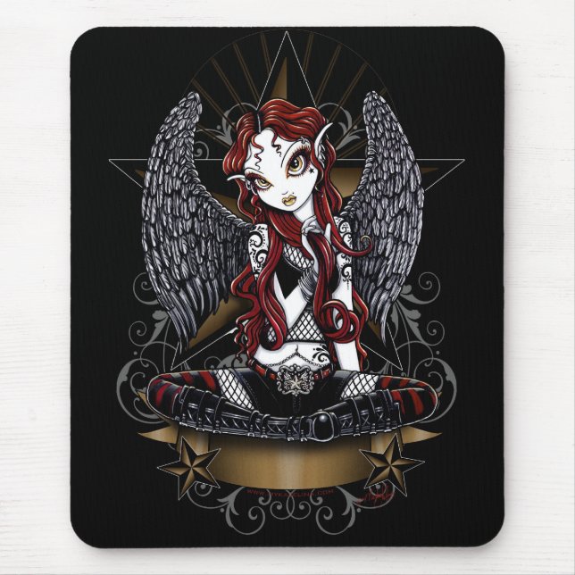 Tapis De Souris Ange superbe d'étoile de Stevie par Myka Jelina (Devant)