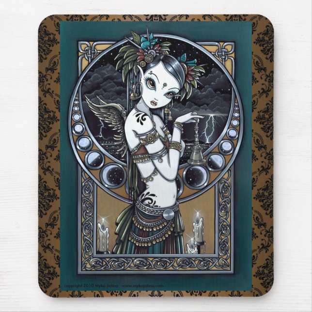 Tapis De Souris Ange tribal Mousepad de danseur de fusion de (Devant)
