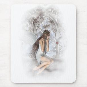 Tapis De Souris Angel gothique et sa colombe Vignette