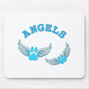 Tapis De Souris Angel Pis Animaux En Bleu