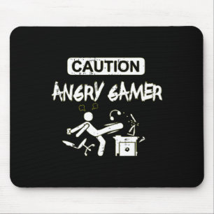 Tapis De Souris Angry Gamer Computer Funny Video Game Gig