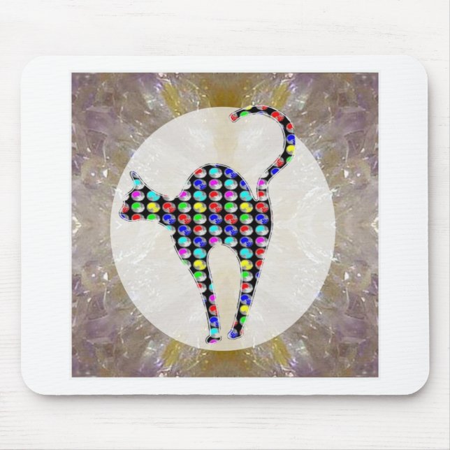 Tapis De Souris Animal familier peint de chaton de chats d'animaux (Devant)