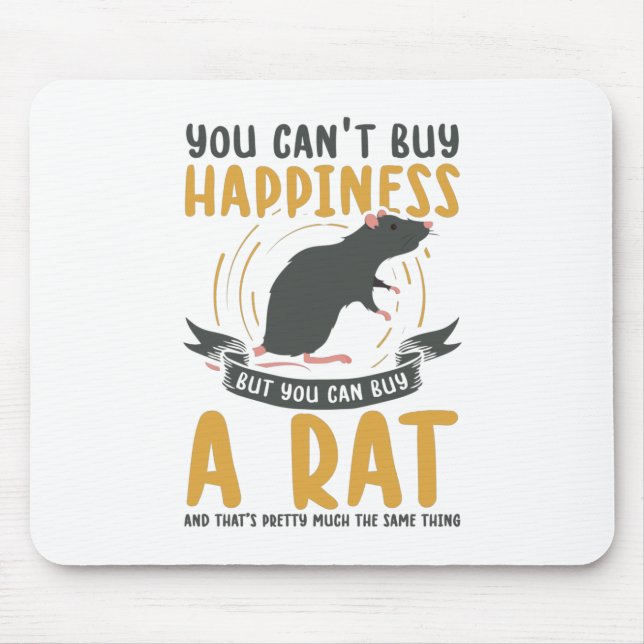 Tapis De Souris Animal | Rodent Accueil Rat Animaux Cadeau (Devant)