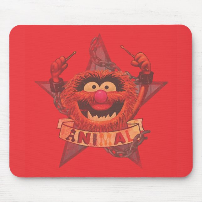 Tapis De Souris Animal - Rouge (Devant)
