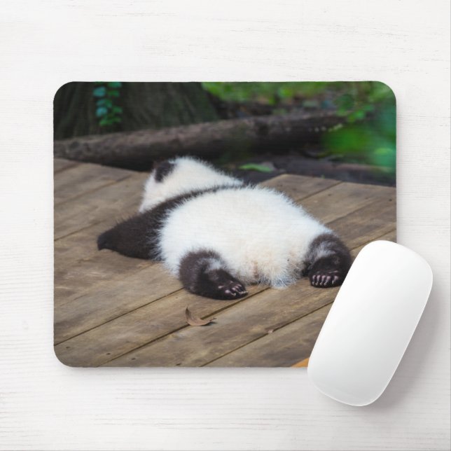 Tapis De Souris Animaux de bébés cutest | Bébé Géant Panda Dormir (Avec souris)