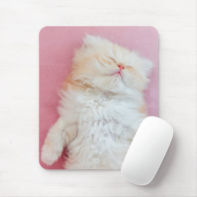 Tapis De Souris Animaux de bébés cutest | Belle Chaton Dormir (Avec souris)