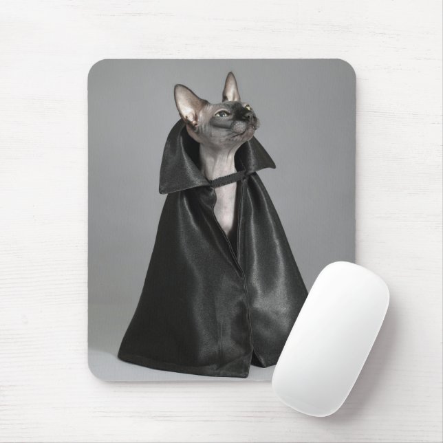 Tapis De Souris Animaux de bébés cutest | Chat sans poil Sphynx (Avec souris)