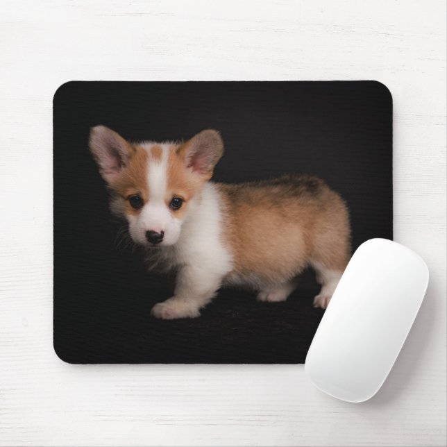 Tapis De Souris Animaux de bébés cutest | Tiny Corgi (Avec souris)