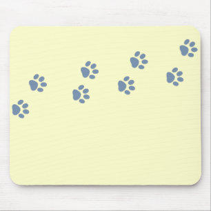 Tapis De Souris animaux de compagnie chiens chat pawprints